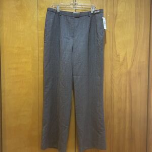 NWT Pendleton Womens Wool Herringbone Print Pants-Sz 18-Office-Career-Old Money